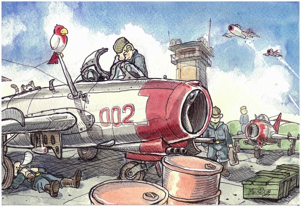 Карикатуры про авиацию