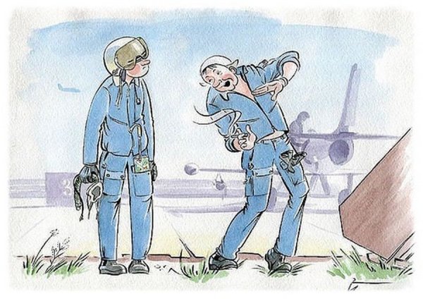 Смешные карикатуры про авиацию