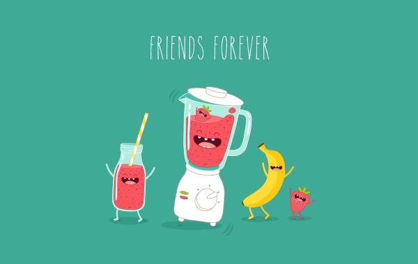 Дым и смузи арт