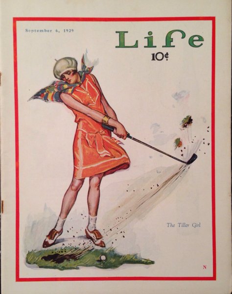 Гольф старый плакат