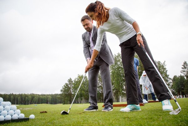 Игра в гольф урок