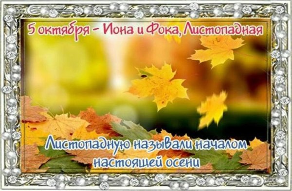 Иона и ФОКА Листопадная 5 октября