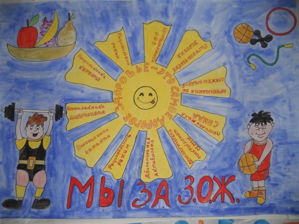 Плакат на день здоровья