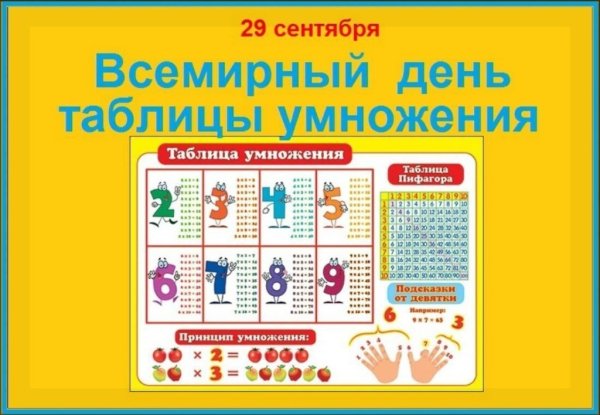 День таблицы умножения