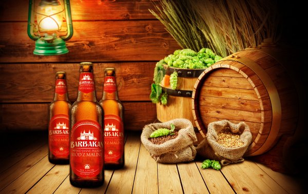 Фон дерево пиво