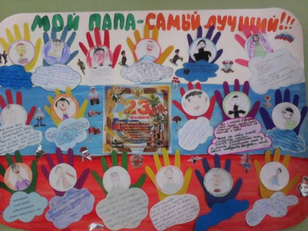 Поздравительный плакат для пап