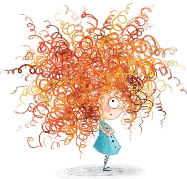 Мультяшные кучерявые девочки