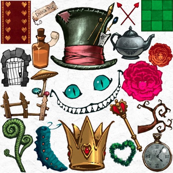 Алиса в стране чудес атрибуты