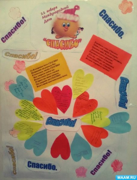 Плакат на день спасибо