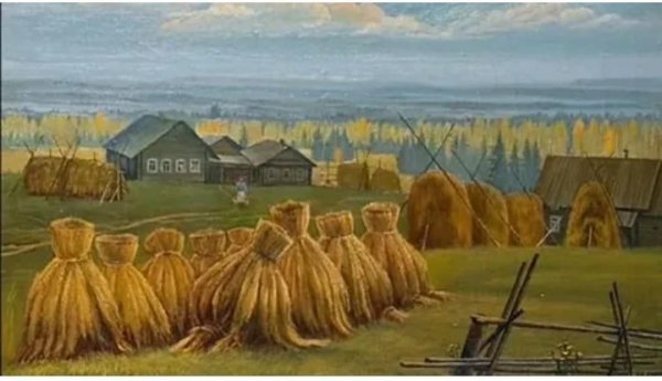 Снопы складывали