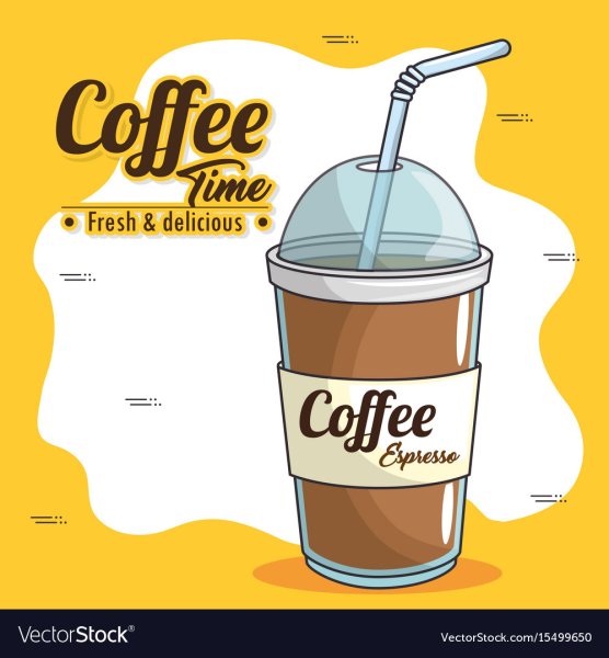 Холодный кофе фраппе вектор