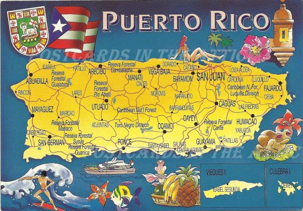 Puerto Rico на карте