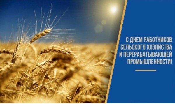 С днем сельского хозяйства и перерабатывающей