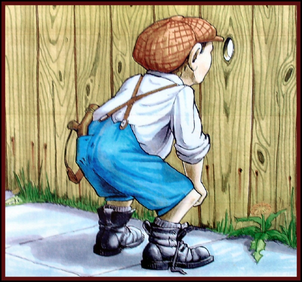 Любопытство карикатура