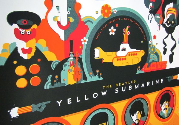 Желтая подводная лодка Постер