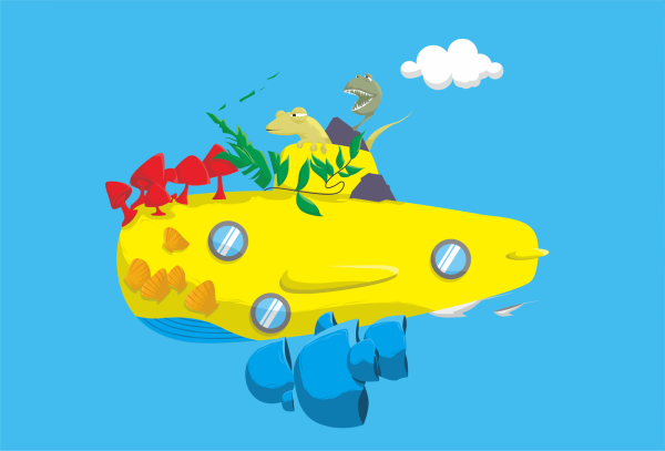 Мультик про желтую подводную лодку