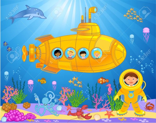 Сказочные подводные лодки для детей