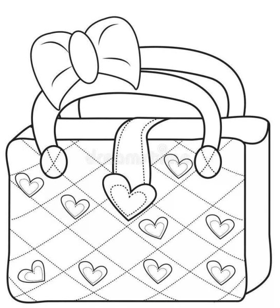 Сумочка раскраска для девочек