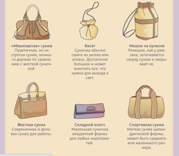 Виды сумок