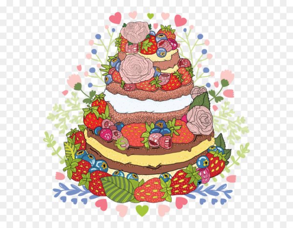 Рисовать торты красивые