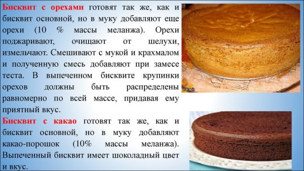 Основное бисквитное тесто