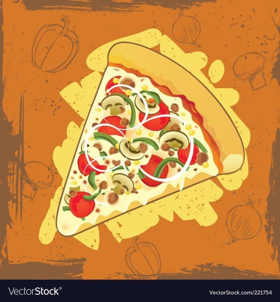 Пицца рисунок