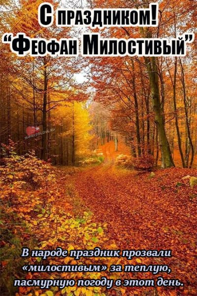 Феофан Милостивый 12 октября картинки с надписями