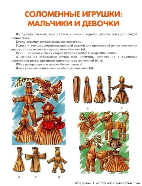 Соломенные игрушки папка