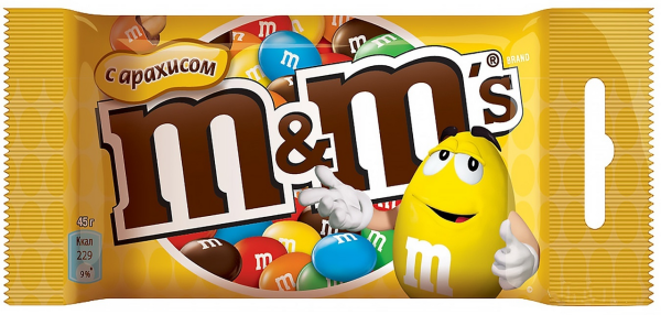 Драже m&m с арахисом 45г