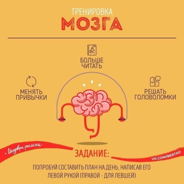 Упражнения для тренировки мозга