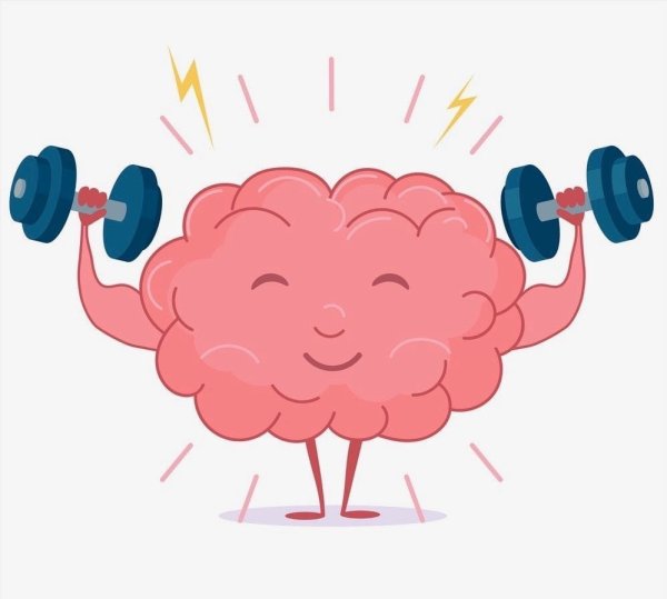 Весёлый мозг с гантелями