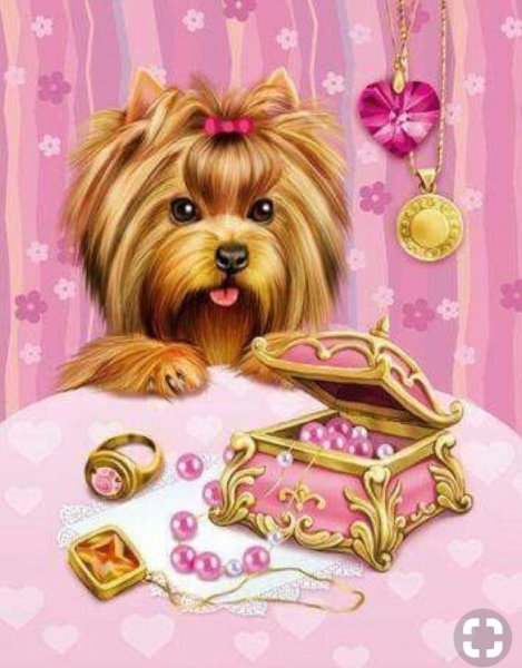 Открытки с изображением йоркширского терьера