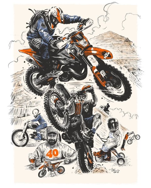 Мото эндуро арт