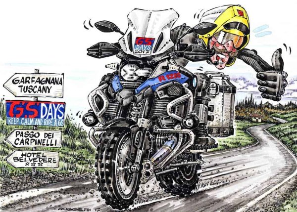 Мотоцикл карикатура