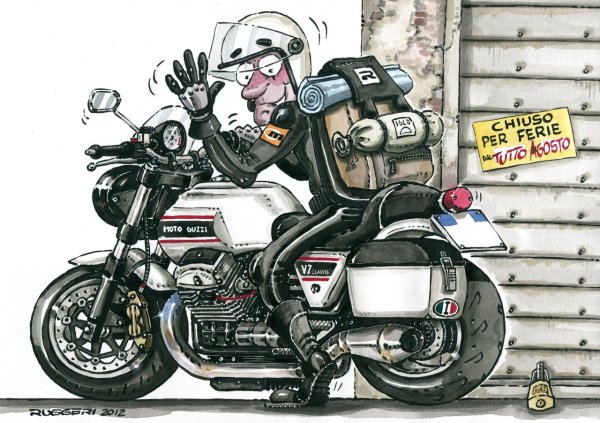 Moto Guzzi карикатуры