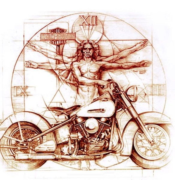 Татуировки классических мотоциклов