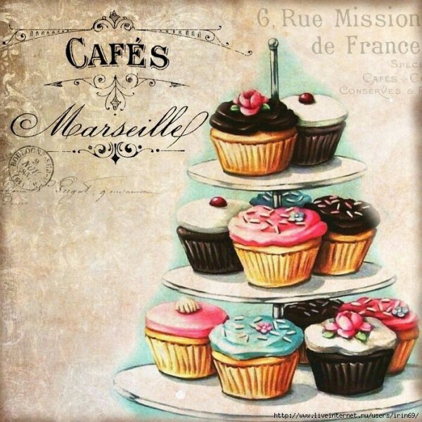 Сладости для декупажа