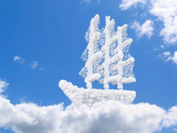 Облако в виде корабля