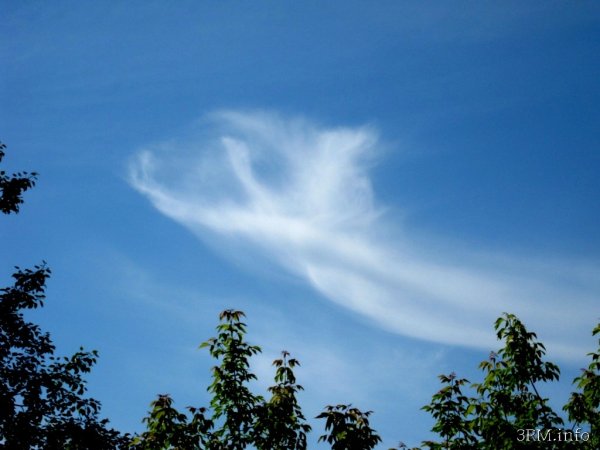 Облака в виде глаз