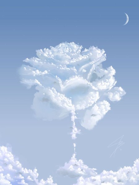 Облако в виде цветка