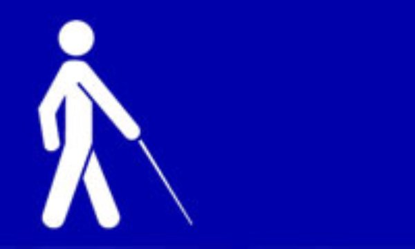 Белая трость, Международный символ слепоты