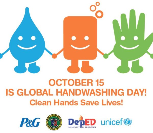 Всемирный день чистых рук вывеска