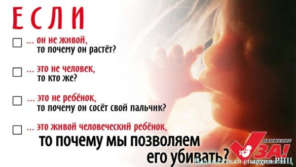 Плакат по профилактике абортов