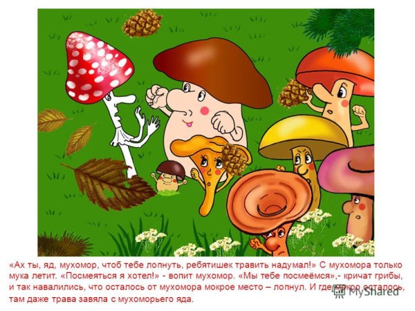 Сказка грибы Алексей толстой