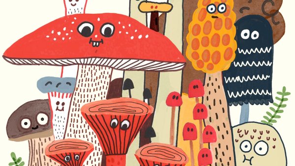 Стилизованные грибы