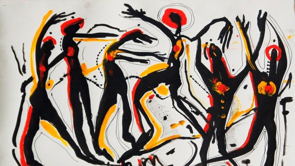 Контактная импровизация рисунок