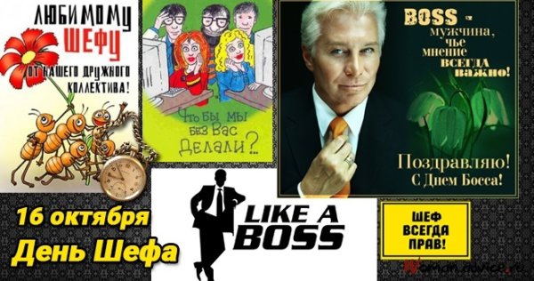 16 Октября день шефа