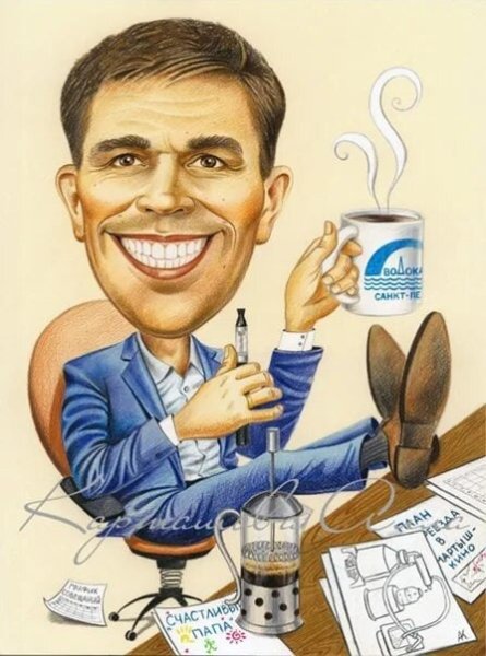 Шарж бизнесмен