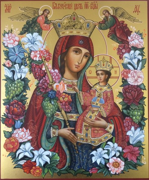 Икона Божией матери Купятицкая благоуханный цвет