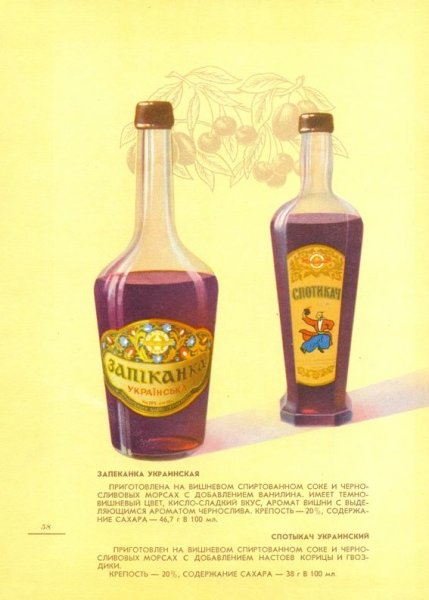 Каталог ликеро-водочных изделий 1957